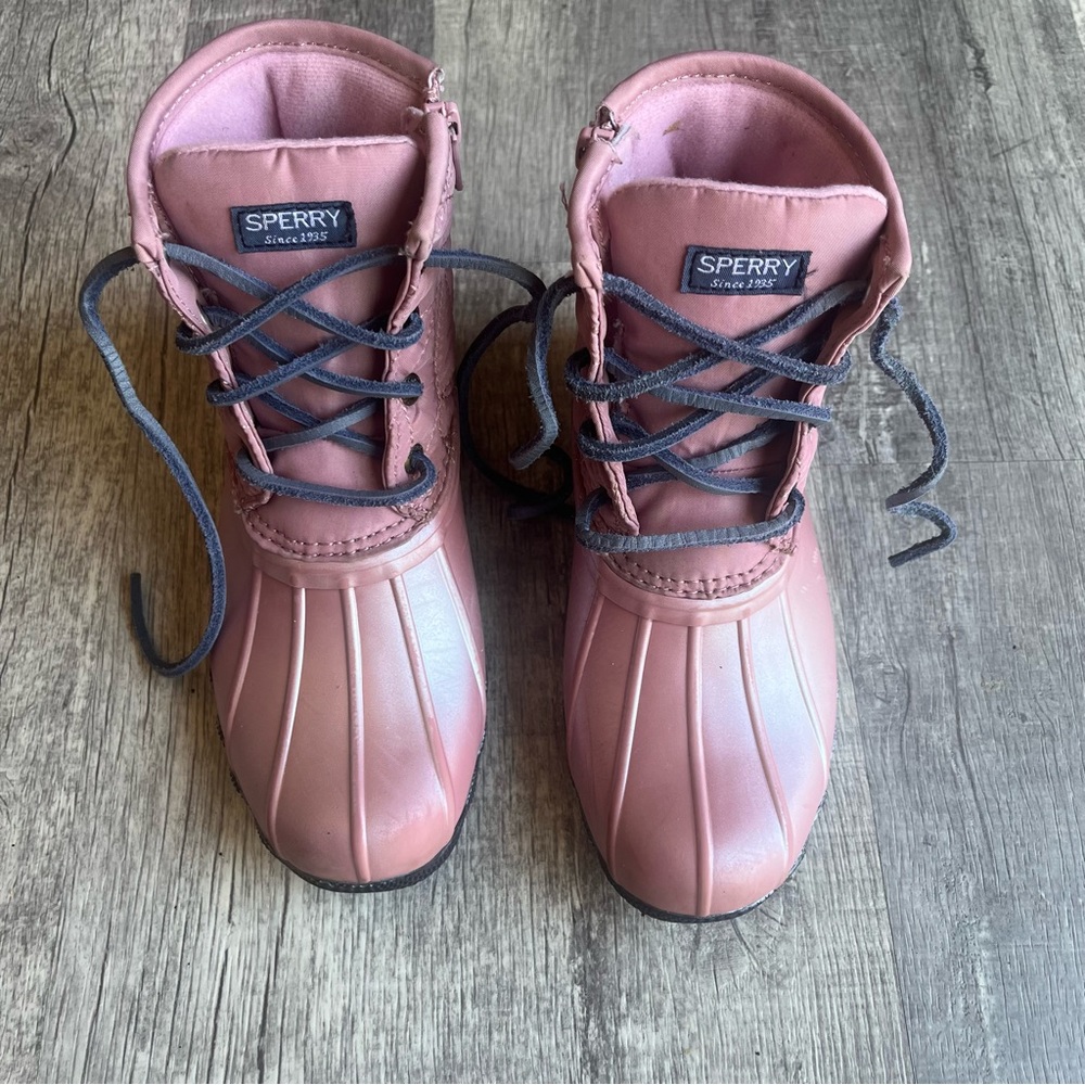 Sperry Saltwater Pink Boots